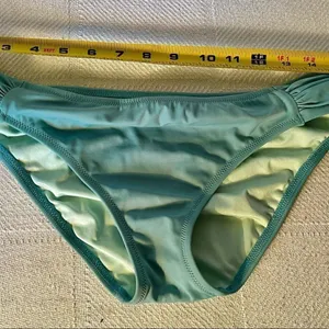 Victoria's Secret Seafoam Blue Green Knockout Solid Bikini Bottoms Sz Large. thumbnail 3