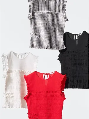 Uniqlo Cecilie Bahnsen Shirring Top | Sleeveless NWT Black Small thumbnail 5