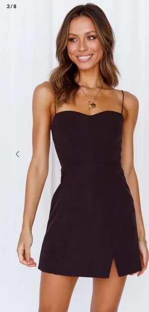 Hello Molly Mini Dress Black thumbnail 1