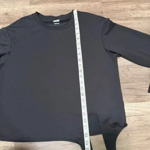 Avia Women's Black Side Tie‎ Knot Long Sleeve Activewear Sweatshirt XS 0-2 thumbnail 7
