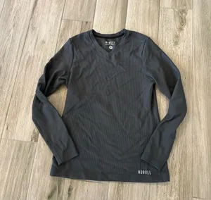 NOBULL Gray Long Sleeve Shirt thumbnail 1