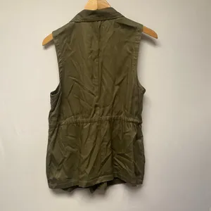 NWT American Eagle Outfitters Olive Green Utility Vest Jacket Moto‎ Style Medium thumbnail 5