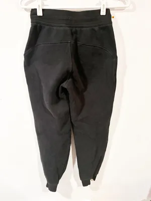 Lululemon Scuba Jogger Sweatpants Black Womens Size 0 Fleece Drawstring thumbnail 4