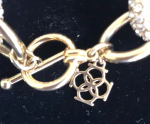 Ann Taylor Golden Crystal Pave Bracelet NWOT thumbnail 5