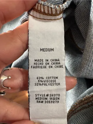 Altar'd State Medium Blue Denim Label Detail thumbnail 6