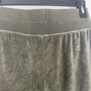 Nike Sweats Size S Terrycloth Wide Leg High Rise Olive Green thumbnail 7