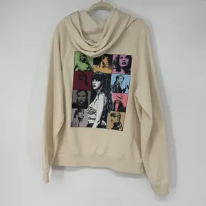 Taylor Swift The Eras Tour Beige Hoodie‎ Small Concert Merch Graphic Sweatshirt thumbnail 2