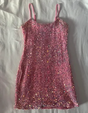 Lucy in the Sky Pink Dress Homecoming thumbnail 2