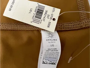 aerie High-Waist Mustard Active Shorts thumbnail 5