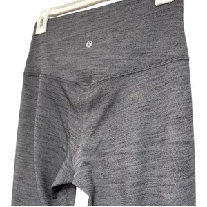 Lululemon Align Pant II 25" Mini Herringbone Heathered Black White / Black Sz 8 thumbnail 11