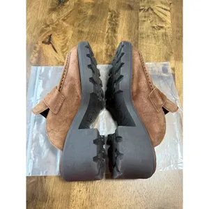 EUC Womens BORN‎ Gala platform loafer mule brown leather shoes size 9M Y2K thumbnail 6
