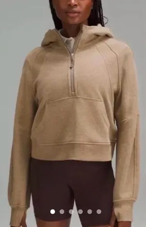 Lululemon Scuba Oversized Half-Zip Hoodie - Heathered Nutmeg thumbnail 1