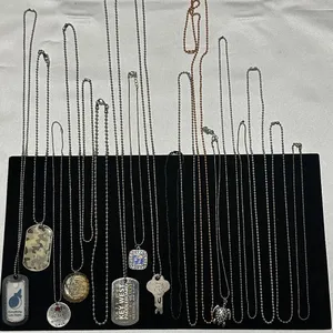 J417 Bulk Bundle of 18 Necklaces Ball Chain Style thumbnail 2
