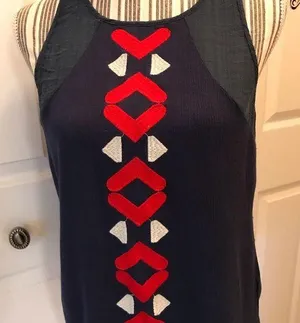 THML sleeveless Blue Top thumbnail 1