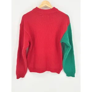 Knitworks Christmas Sweater Womens Medium Red Green Ugly Holiday Tree Vintage thumbnail 5