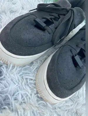Nike Womens Air Force 1 Sage Night Black Suede Chunky Platform Sneakers thumbnail 7