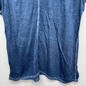 Abercrombie & Fitch Burnout Blue T-Shirt Womens Large Beachy Coastal Minimalist thumbnail 7