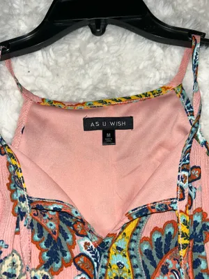 As You Wish Paisley Print Colorful Short Dress thumbnail 2