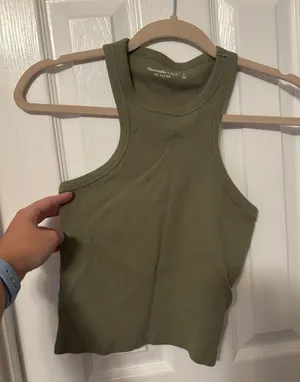 Abercrombie & Fitch Essential High-Neck Rib Tank size small thumbnail 1