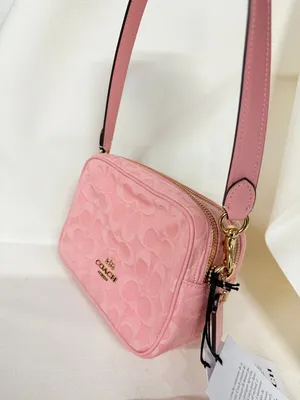 coach Mini Carey Crossbody Bag In Signature Denim cen19 thumbnail 8