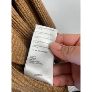 Maeve by Anthropologie Ribbed Open Front Cardigan Brown Dolman Sleeve Small thumbnail 5