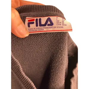 FILA Black Multicolor Embroidered Logo Sweatshirt Size M thumbnail 4