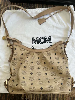 MCM Visetos Signature Beige HOBO Bag thumbnail 9