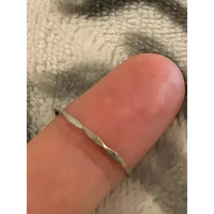 ring band sterling silver 925 beautiful unique size 4 thumbnail 6