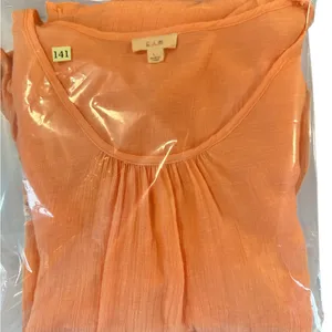 E & M‎ Light Coral Bell Sleeve Women's Blouse thumbnail 8