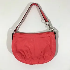 Coach Hand Painted Hearts Pink Shoulder Bag thumbnail 11