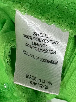 Superdown Kait Lime Green Sequin Cutout Camo Tank Top Women’s Small thumbnail 5