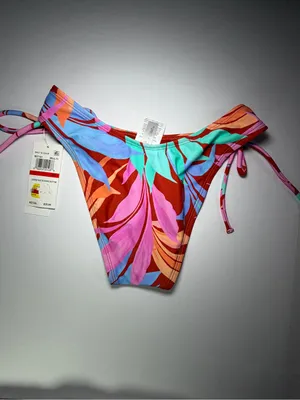 Salt + Cove Multi-Color Tropical Tie-Side Bikini Bottoms thumbnail 5