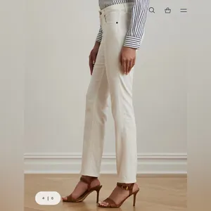 Ralph Lauren Women's Classic White Straight Leg Jeans Size 8 thumbnail 2