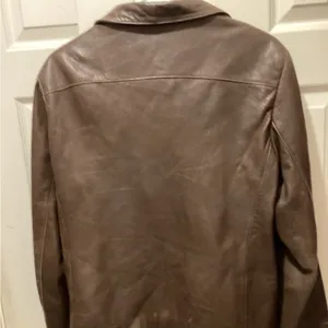 Brown Leather Jacket by Tribeca large thumbnail 4