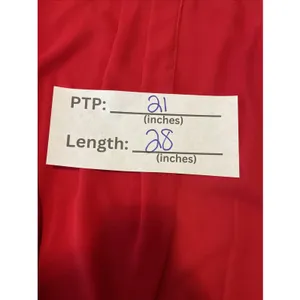 Iwollence XL Red Sleeveless Blouse Layered Chiffon Career Party Top thumbnail 8