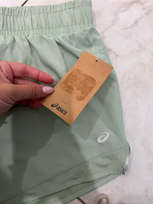 NWT ASICS Sage Green Athletic Shorts Size Medium thumbnail 3