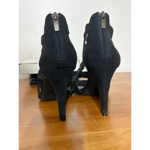 Kelly & Katie Womens Black Strappy Cage Heels Stiletto Sandals Size 9 thumbnail 5