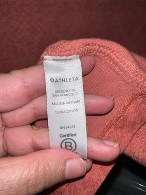 Athleta Coral Short-Sleeve Crewneck‎ Tee with Subtle Texture thumbnail 3