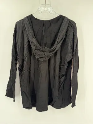 Johnny was black embroidered hoodie‎ size medium thumbnail 2