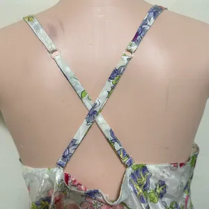 Victoria’s Secret Vintage Gold Label Floral lingerie dress Size SMall lace trim thumbnail 5