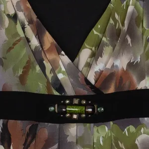 Dressbarn Womens Floral Sleeveless Babydoll Dress 14 Forest Fairy Goblincore Y2K thumbnail 4