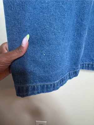 Blank NYC Walk In The Park Puff Sleeve Mini Denim Dress thumbnail 12