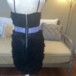 Miss Me Couture Cocktail Little Black Dress Purple Trim thumbnail 10