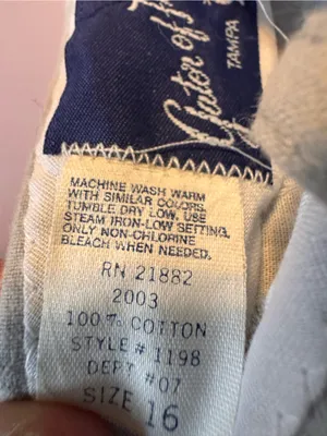 Vintage Gator of Florida Pants Women’s 16 Beige High Rise Cotton Cuffed thumbnail 3