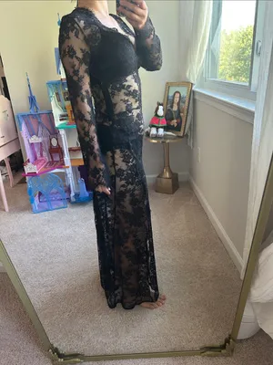Zara lace long dress. XS-S thumbnail 12