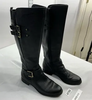 Womans Naturilizer Jessie Riding Boots 6 M Black Strappy Full Zip thumbnail 1