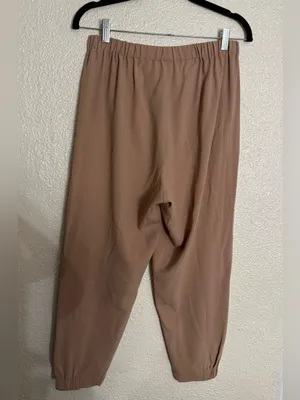 Aritzia Babaton Dexter Pull On Ankle Length Tuxedo Pant Size Medium In Camel thumbnail 4