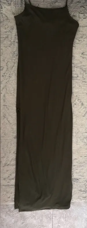 J for Justify Olive Maxi Dress with High Neck thumbnail 1