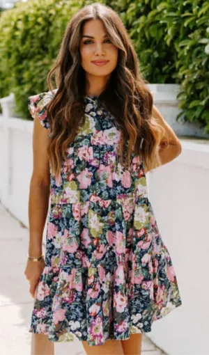La’ Ven NWT Floral Mini Dress Size XSmall‎ thumbnail 1