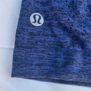 Lululemon Breeze By Short Sleeve in Blazer Blue / Black Size 4 thumbnail 7